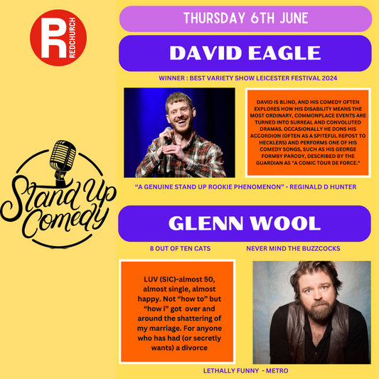 Stand Up Comedy  Thursday 6th June