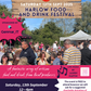 Harlow Food & Drink Festival Sat 13th Sep FREE Entry (12-4pm)