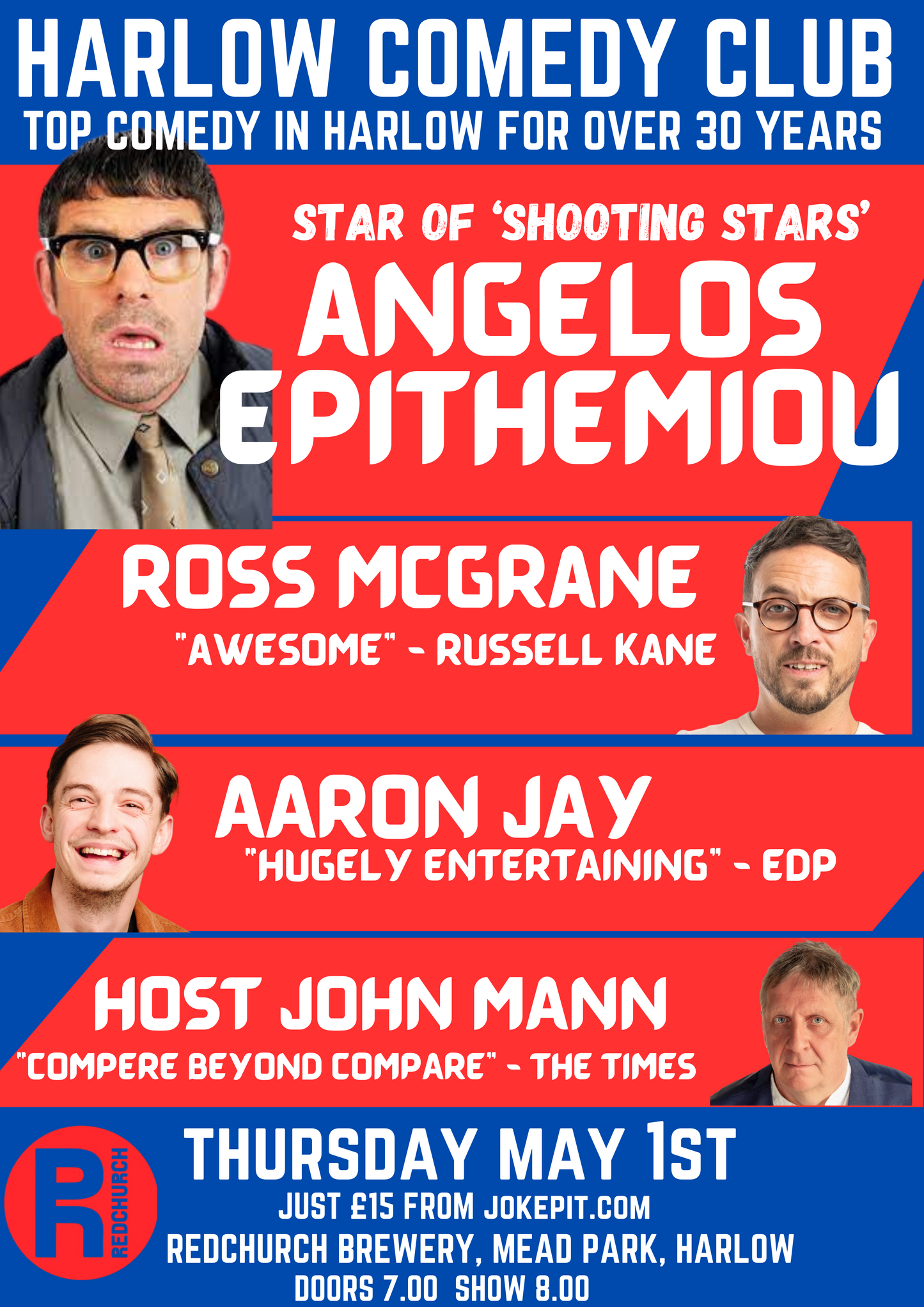 Stand Up Comedy Thursday 1st May