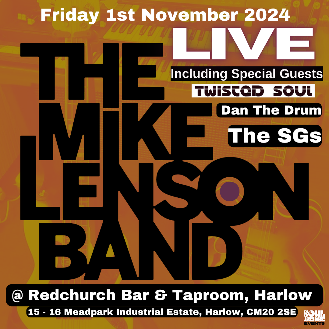 The Mike Lenson Band & Special Guests live gig Friday 1st November